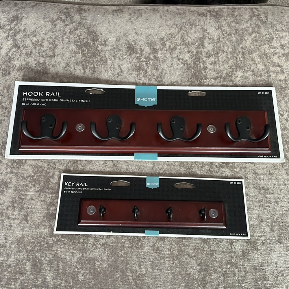 Target Home Hook Rail and Key Rail dark espresso